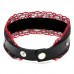 Ошейник Готика Черные кружева с красными бантиками