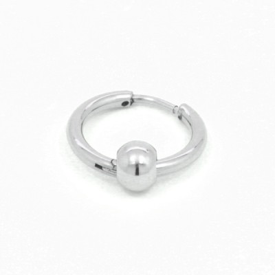 Серьга кольцо с шариком 1
