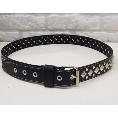 Ремень 1 ромб большой + 2 ряда клёпка малая 1