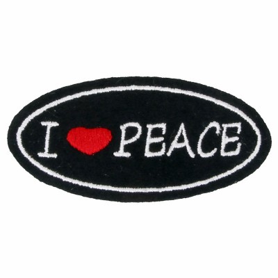 Нашивка I love peace v1