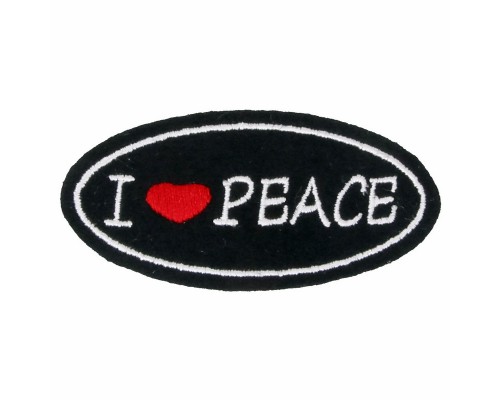 Нашивка I love peace v1