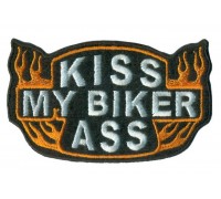 Нашивка Kiss My Biker Ass v1