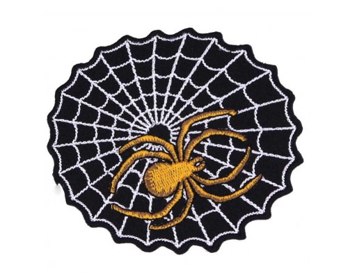 Нашивка Паук на паутине v1