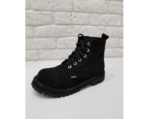 Ботинки Ranger 6 колец " Black " Замша Winter
