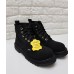 Ботинки Ranger 6 колец " Black " Замша Winter