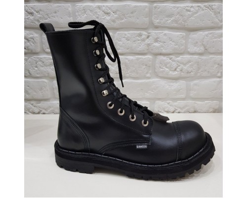 Ботинки Ranger 9 колец "Black "крючки