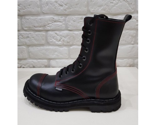 Ботинки Ranger 9 колец "Black Red line"