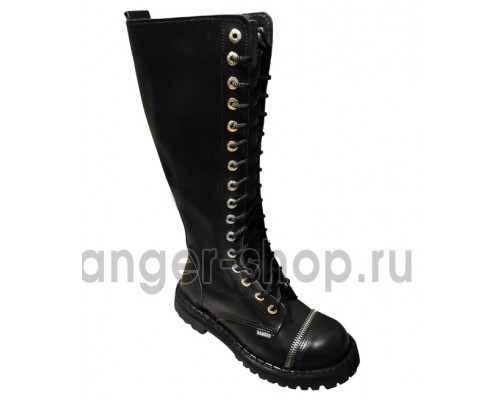 Ботинки Ranger 16 колец "Black Zipper "