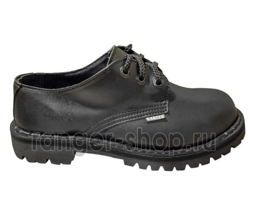 Полуботинки Ranger 3 кольца "Black " искусственная кожа