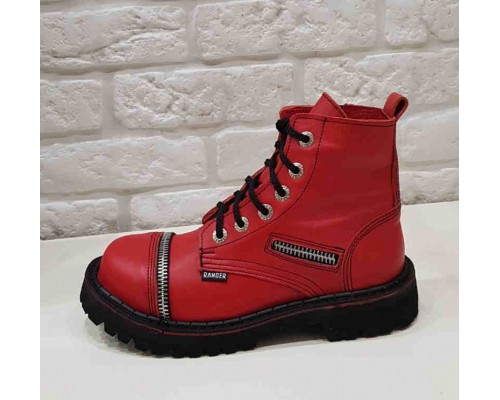 Ботинки Ranger 6 колец " Deep Red" молния 